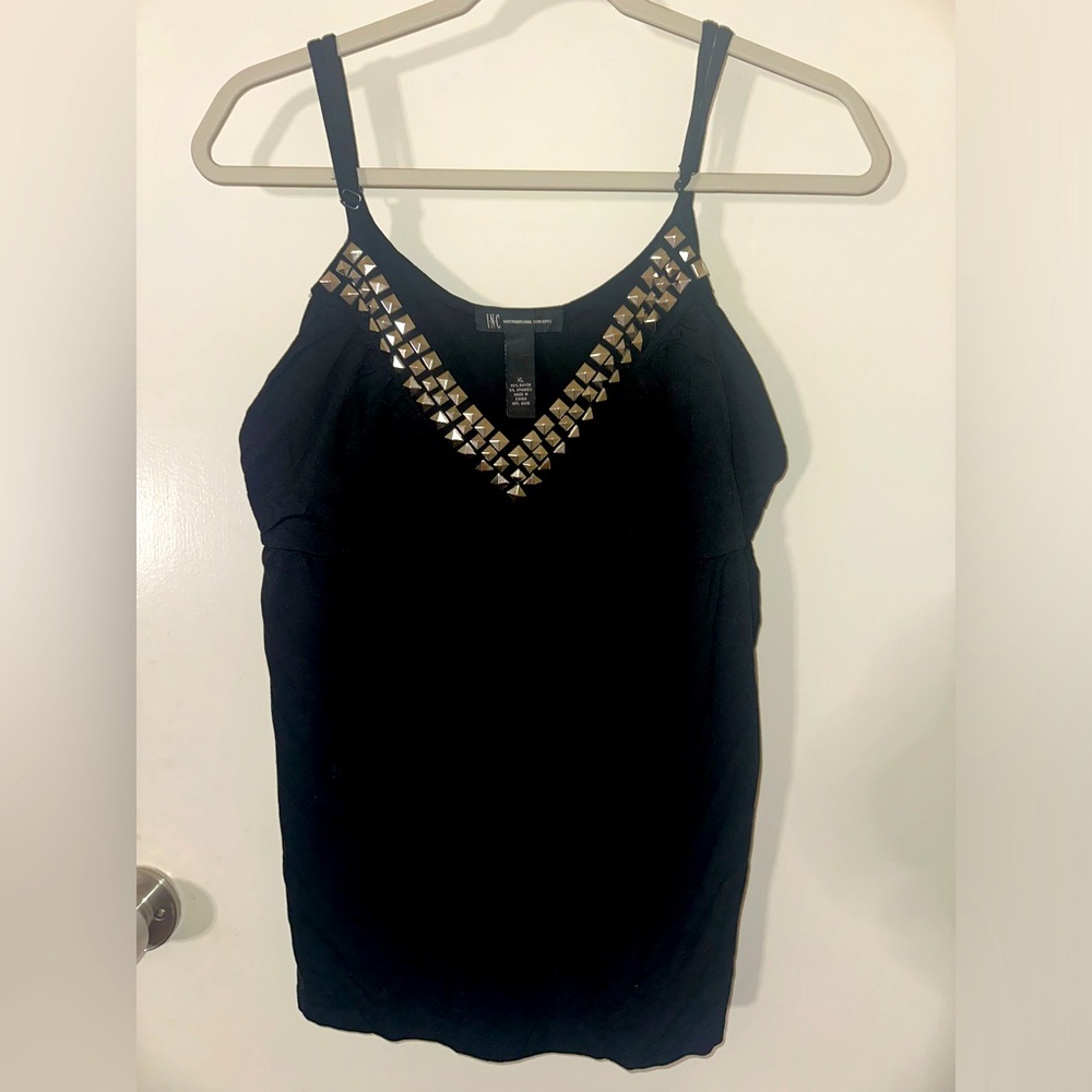 INC INTERNATIONAL CONCEPT : STUDDED TANK TOP